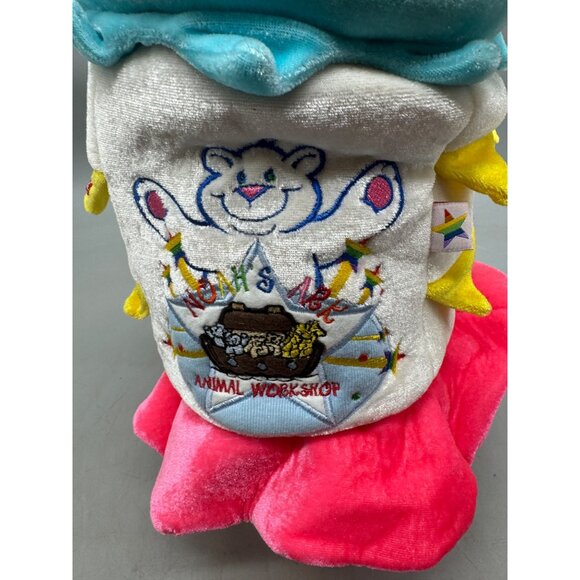 Noah's Ark Musical Happy Birthday Cake Plush Light-Up Candles hat 7X7" READ - Picture 7 of 10